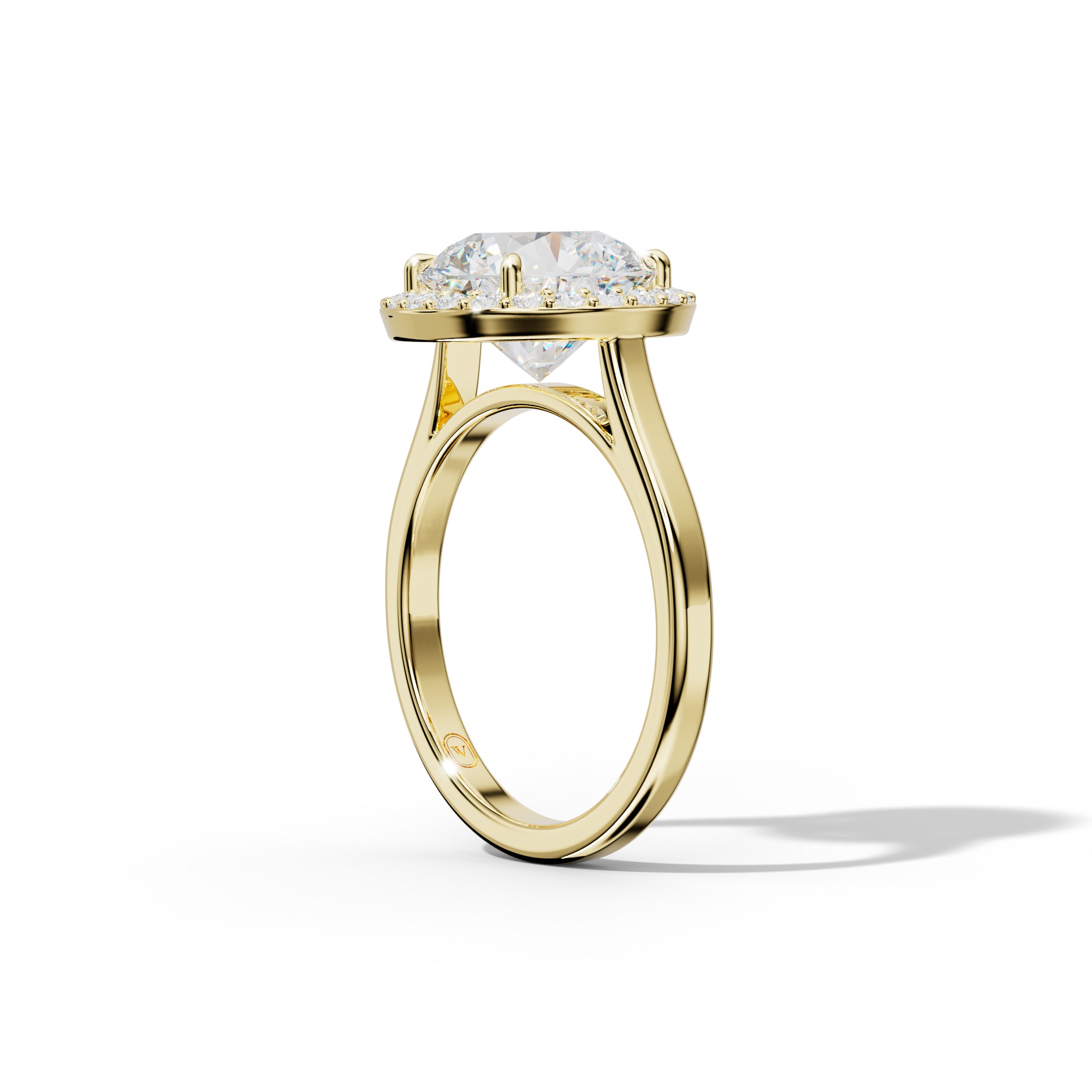 Josephine Round Diamond Engagement Ring